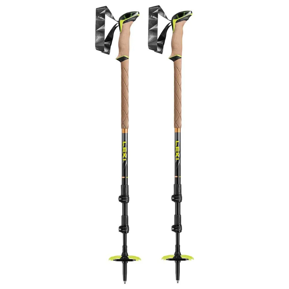 LEKI Sherpa Stavar, Dark anthracite / copper / neon yellow, 110-145cm LEKI Sherpa Stavar, Dark anthracite / copper / neon yellow, 110-145cm