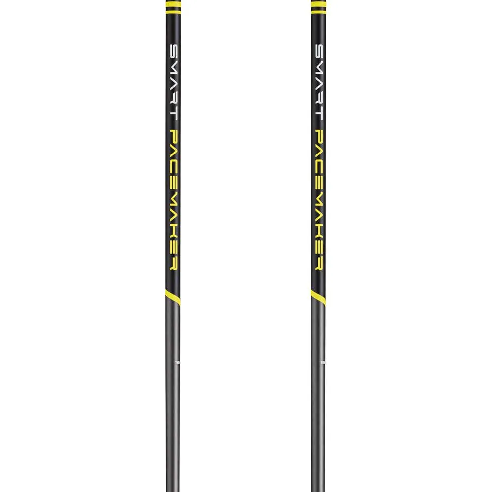 LEKI Smart Pacemaker Stavar, Dark anthracite / black / green yellow, 105cm