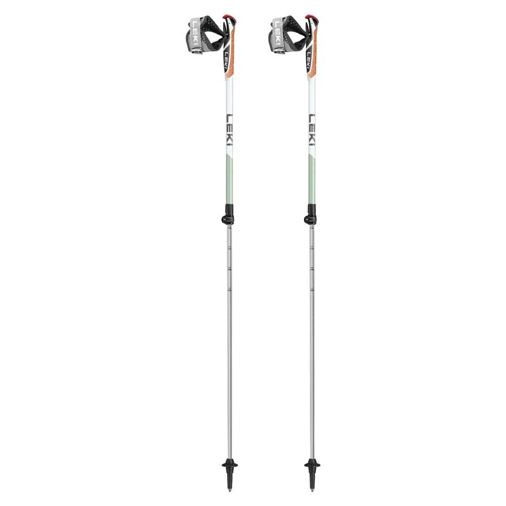 LEKI Spin Shark Sl Stavar, Grey / green / white, 100-130cm