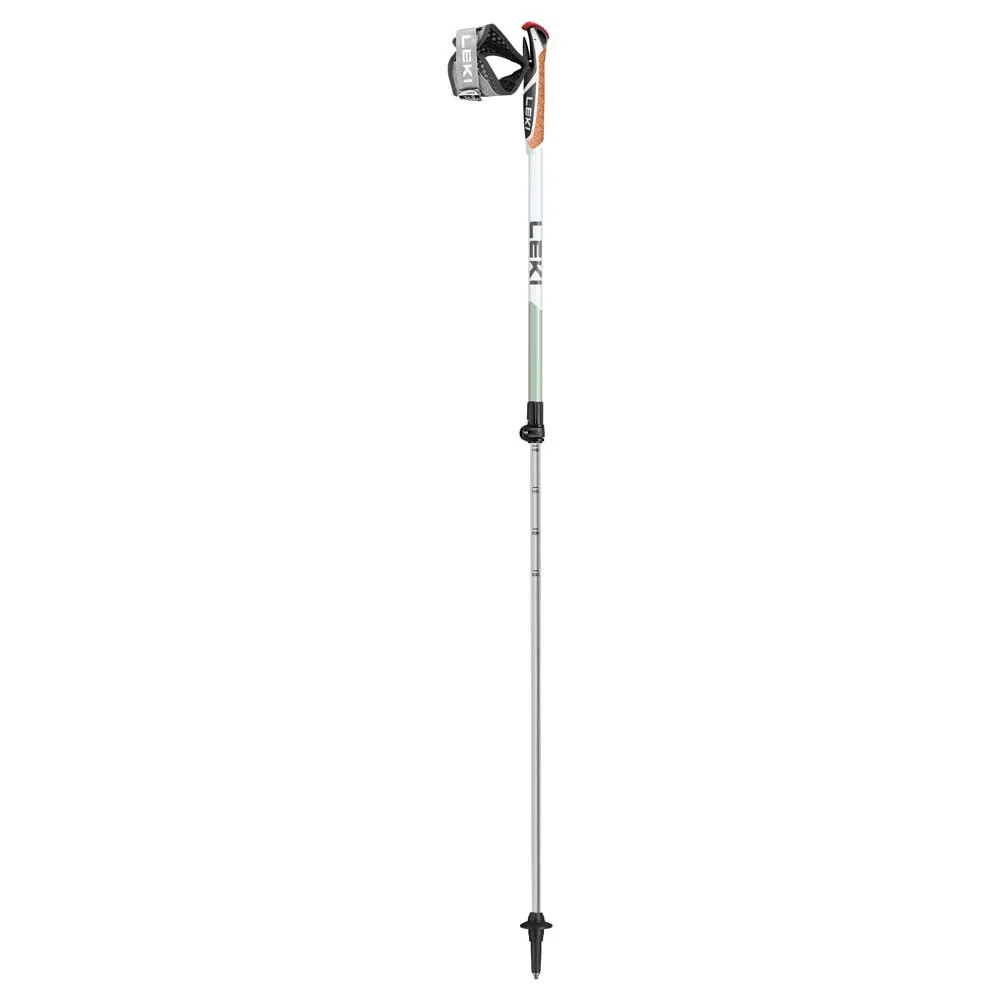 LEKI Spin Shark Sl Stavar, Grey / green / white, 100-130cm
