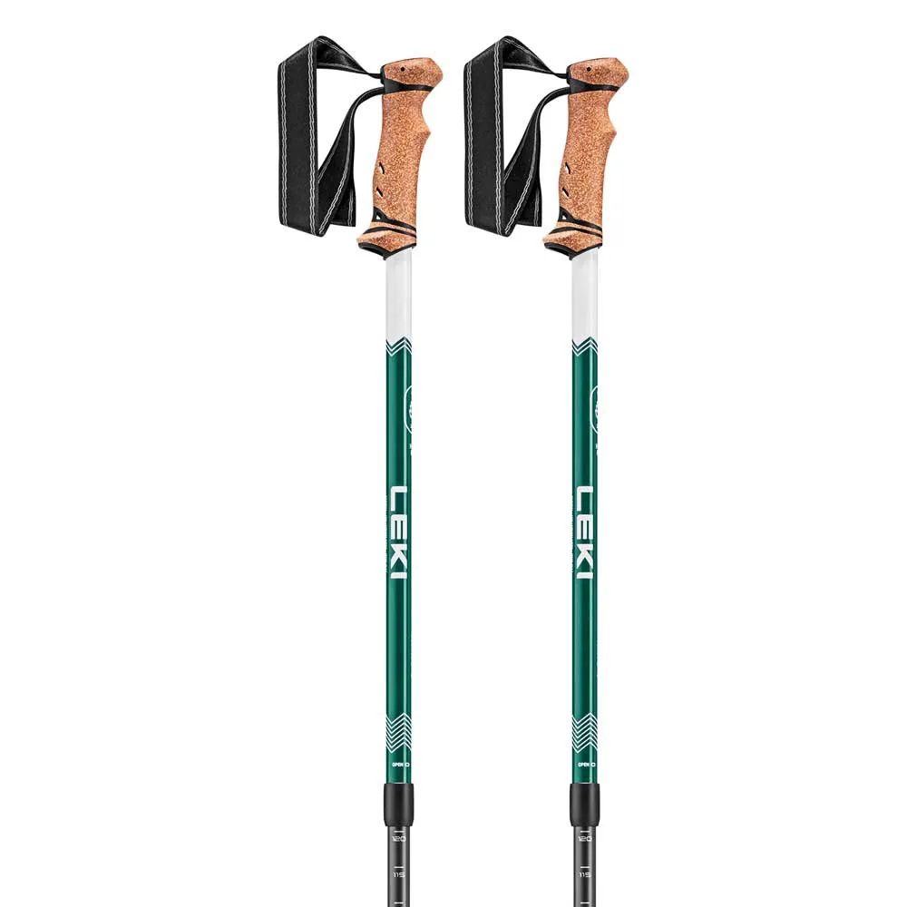 LEKI Trail Stavar, Deep aqua / white, 110-145cm