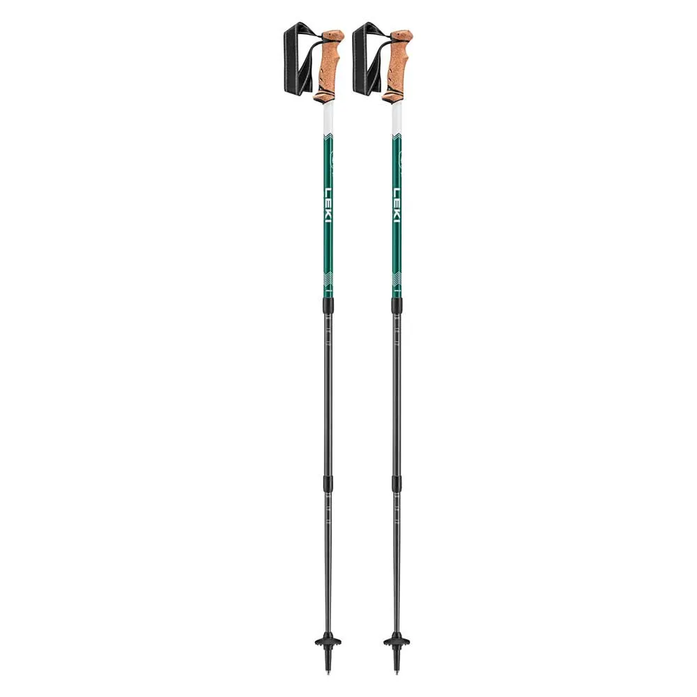 LEKI Trail Stavar, Deep aqua / white, 110-145cm