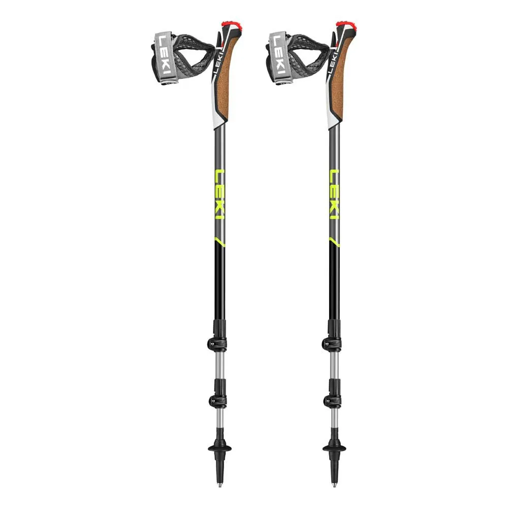 LEKI Traveller Aluminium Stavar, Grey / black, 90-130cm