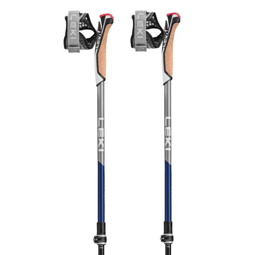 LEKI Traveller Carbon Stavar, Midnight blue / dark metallic / light anthracite / white, 90-130cm