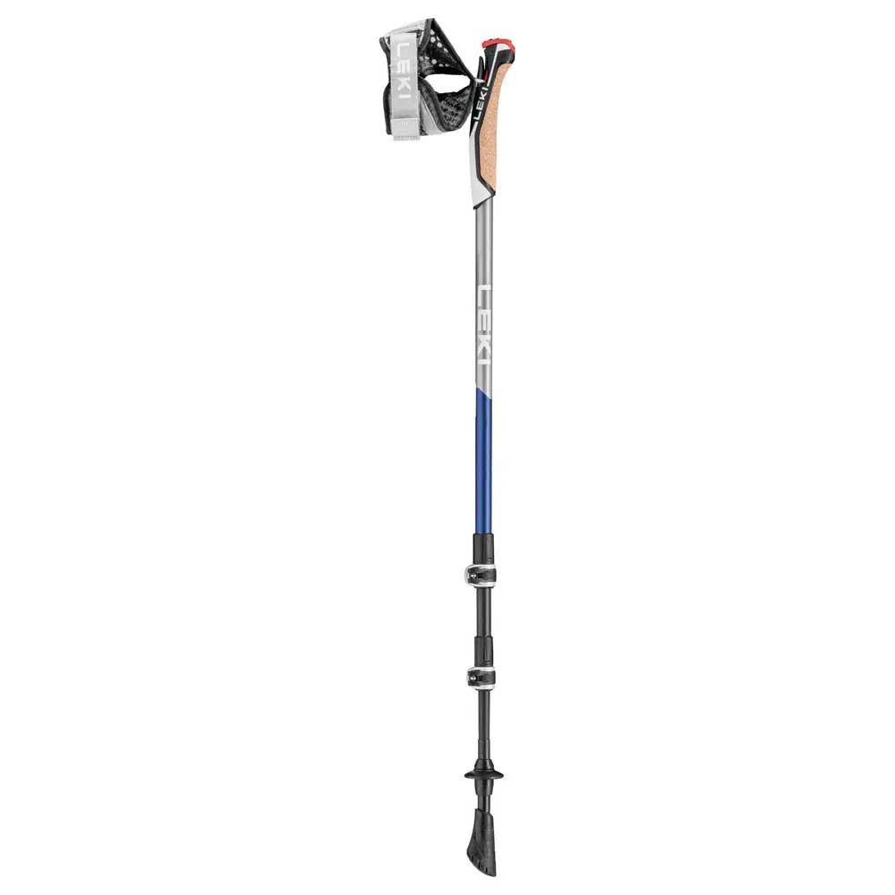 LEKI Traveller Carbon Stavar, Midnight blue / dark metallic / light anthracite / white, 90-130cm