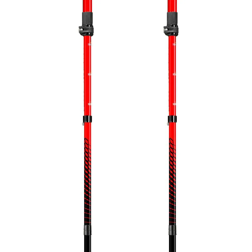 LEKI Ultratrail Fx Juniorstavar, Red / black, 95-110cm