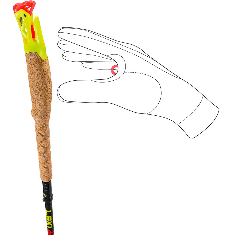 LEKI Ultratrail Fx One Stavar Mittsektion 3 115-120 Cm, Multi, 18-16mm