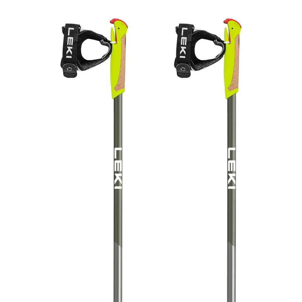 LEKI Walker Xs Juniorstavar, Grey / green, 80-110cm
