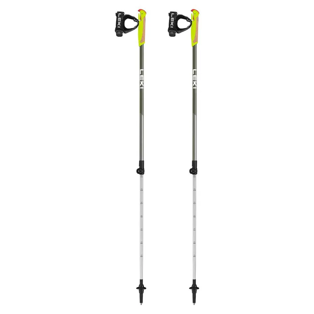 LEKI Walker Xs Juniorstavar, Grey / green, 80-110cm