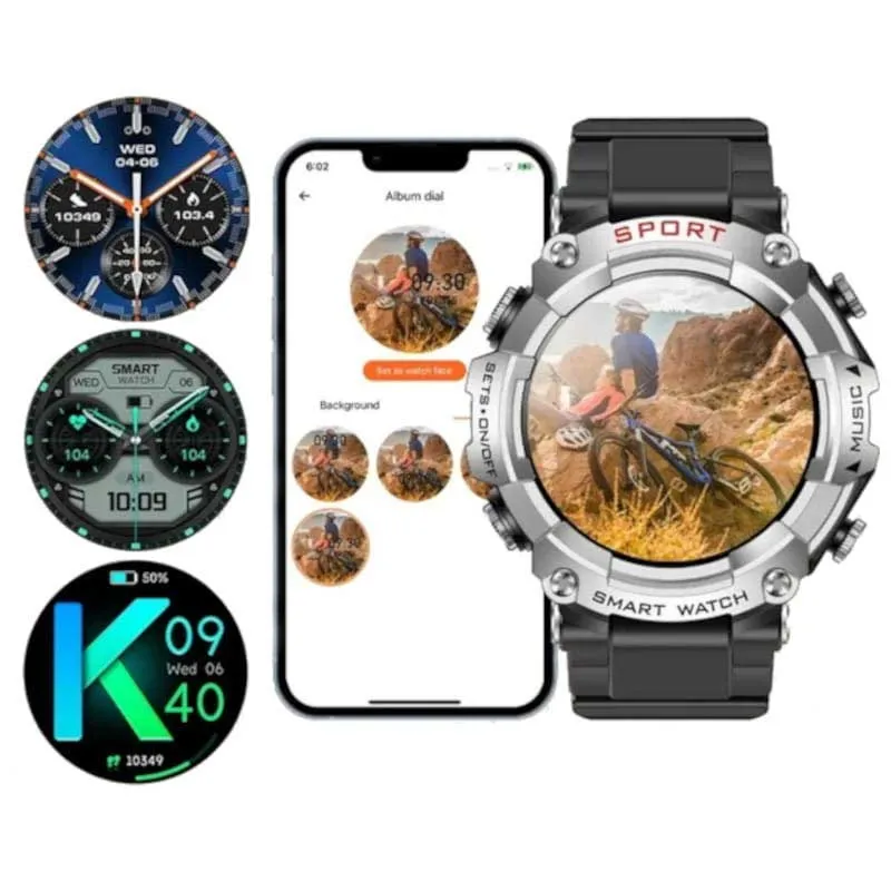 Lemfo T96 Smartklocka, Silver Lemfo T96 Smartklocka, Silver