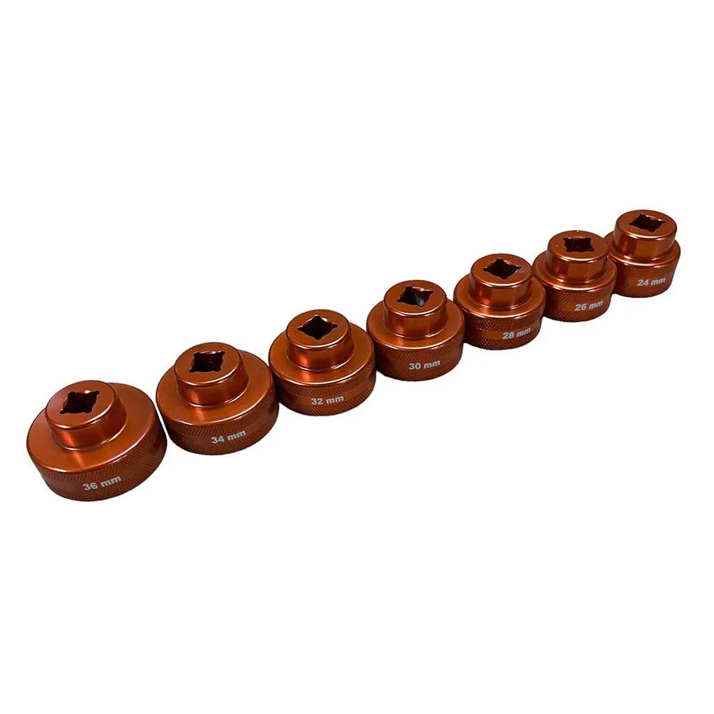 Leonardi Racing Suspension Hylsnyckelsats, Orange, One Size