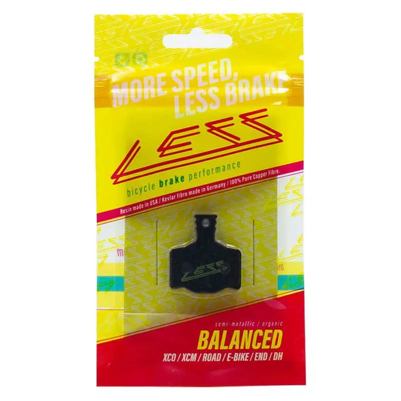 Less Balanced Magura Mt2/mt4/mt6/mts 30 Pcs Organiska Skivbromsbelägg, Black, One Size