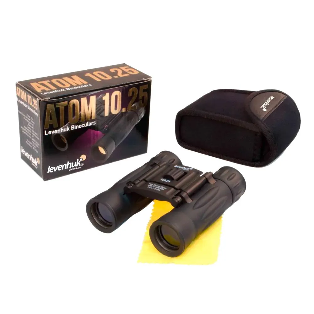Levenhuk Atom 10x25 Kikare, Black, One Size