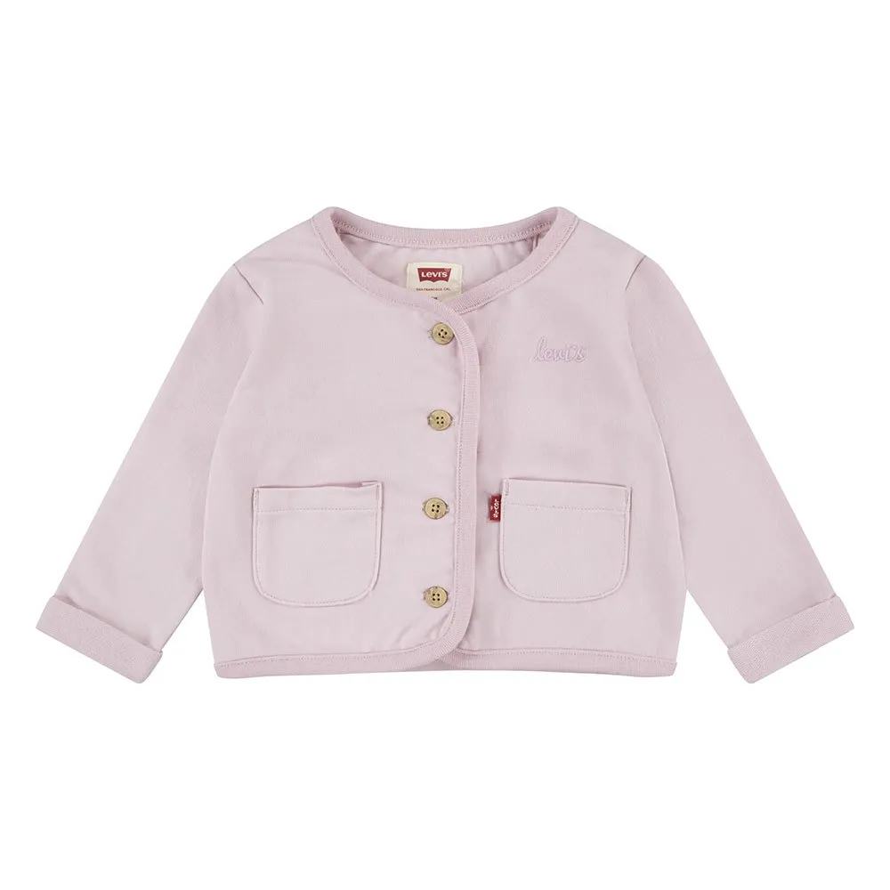 Levi's French Terry Cardigan Tröja, Chalk pink, 18MON