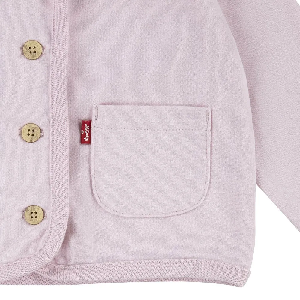 Levi's French Terry Cardigan Tröja, Chalk pink, 18MON