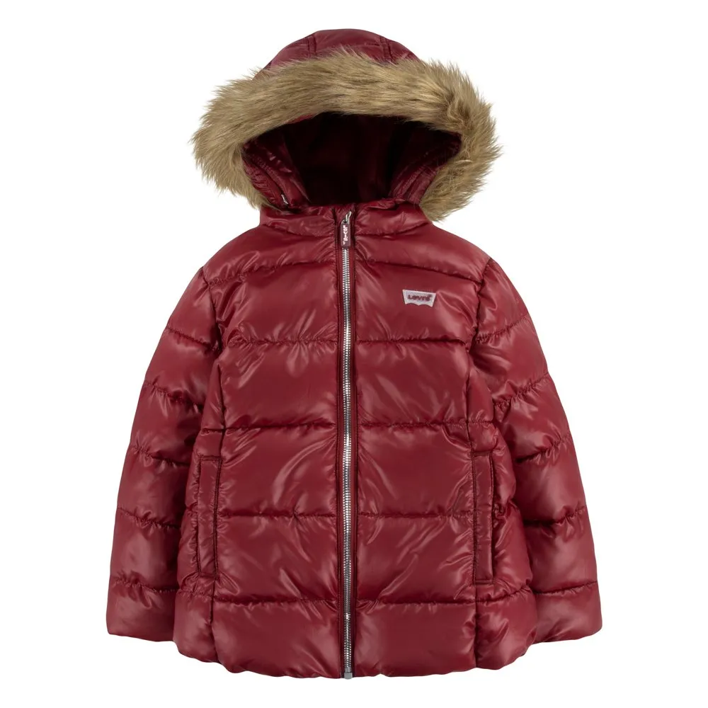 Levi's Fur Puffer Jacka, Cabernet, 14Y