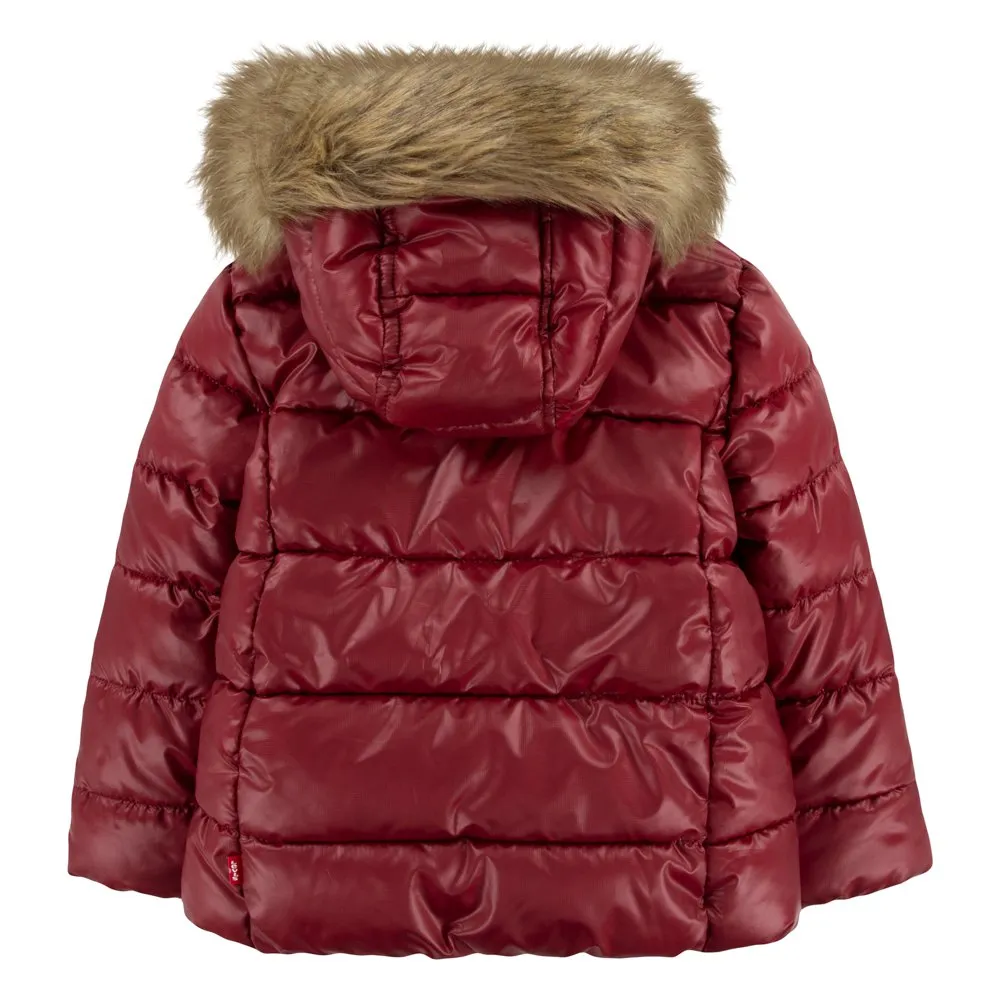 Levi's Fur Puffer Jacka, Cabernet, 14Y