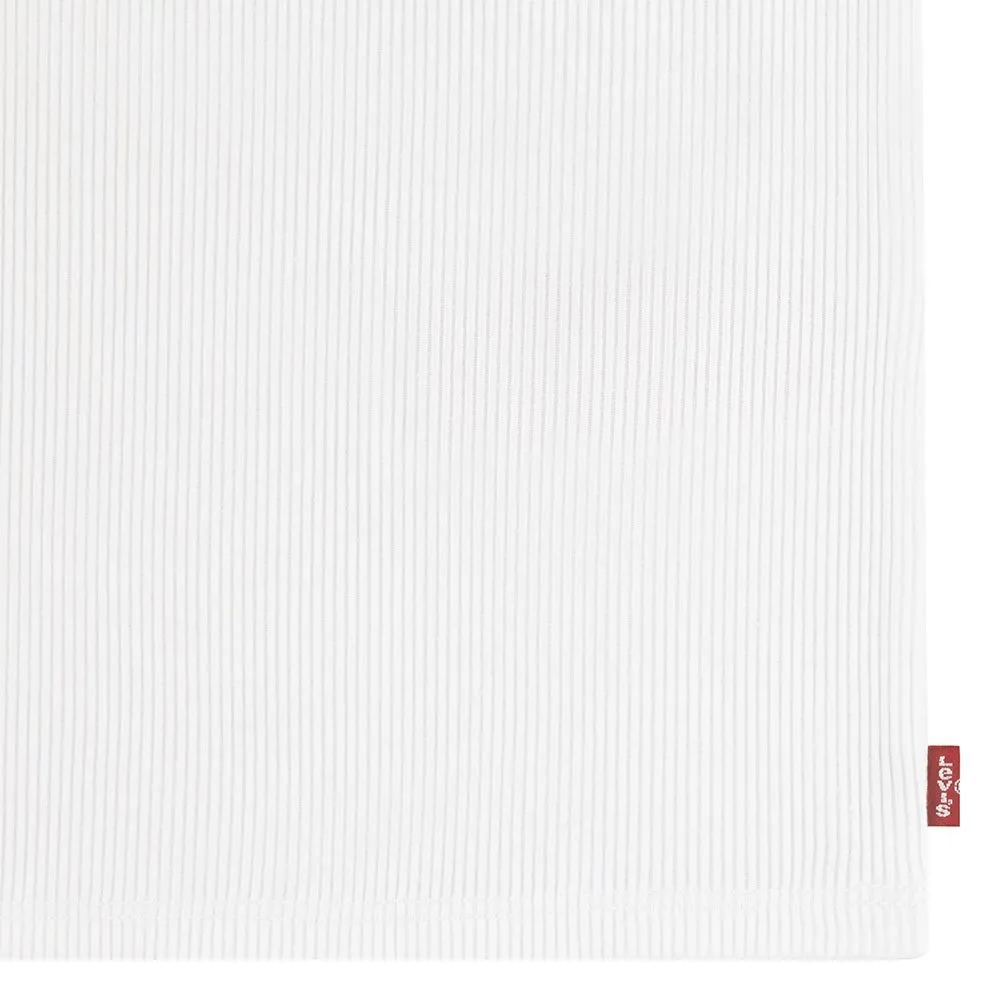 Levi's Meet And Greet Ribbed ärmlös T-shirt, Bright white, 16Y
