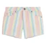 Levi's Printed Fray Hem Shorts, Pear sorbet, 14Y