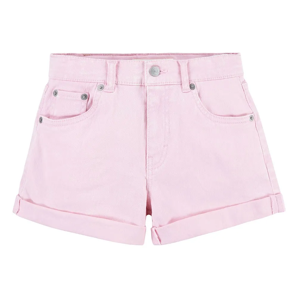 Levi's Twill Mini Mom Roll Cuff Shorts