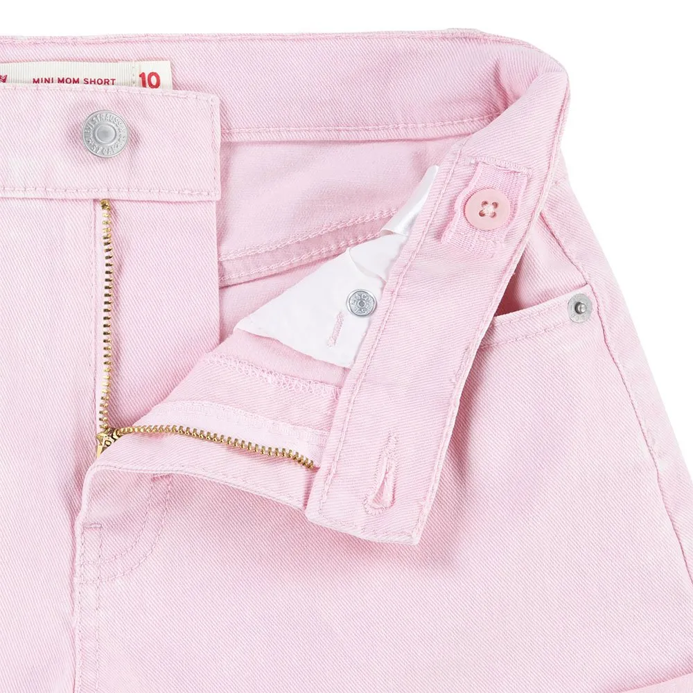 Levi's Twill Mini Mom Roll Cuff Shorts