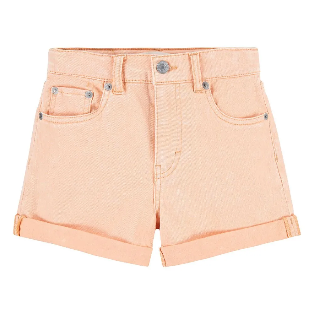 Levi's Twill Mini Mom Roll Cuff Shorts
