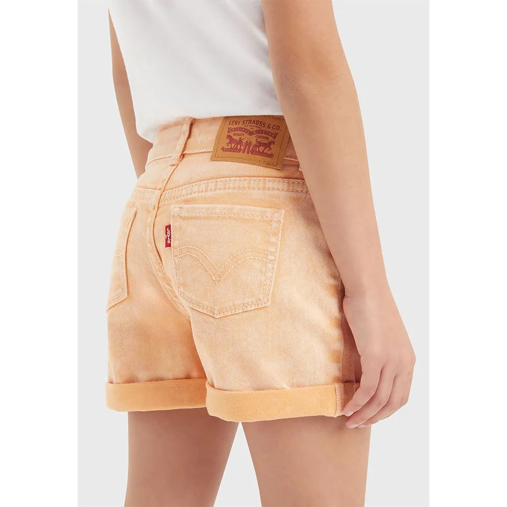 Levi's Twill Mini Mom Roll Cuff Shorts