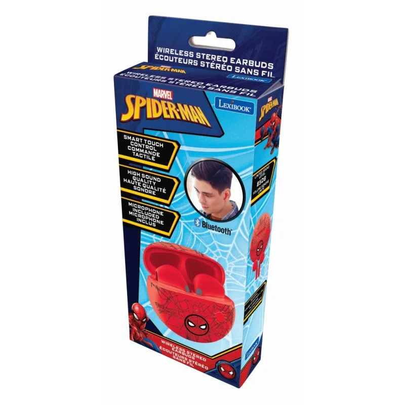 Lexibook Spiderman Trådlösa Hörlurar, Multicolor, One Size