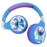 Lexibook Stitch Disney Hörlurar, Blue / purple, One Size