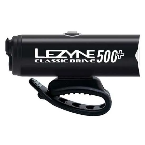 Lezyne Classic Drive 500+ Framlampa, Satin black, 500 Lumens