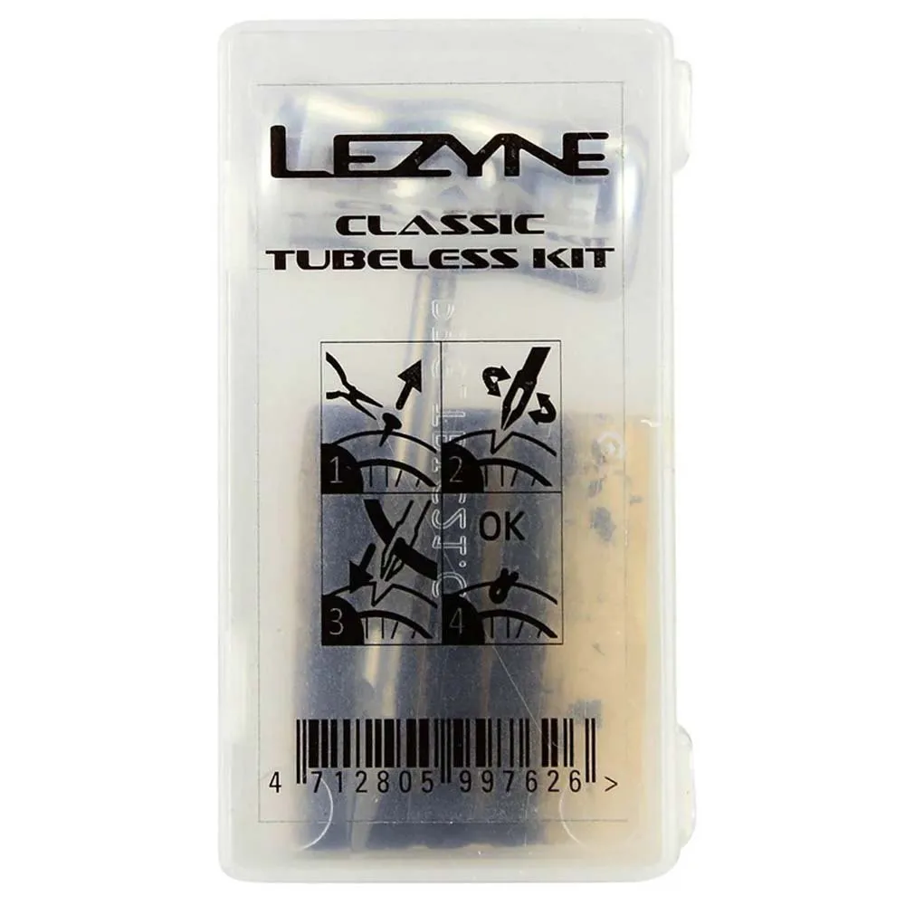 Lezyne Classic Tubeless Reparationssats 24 Enheter, Grey, One Size