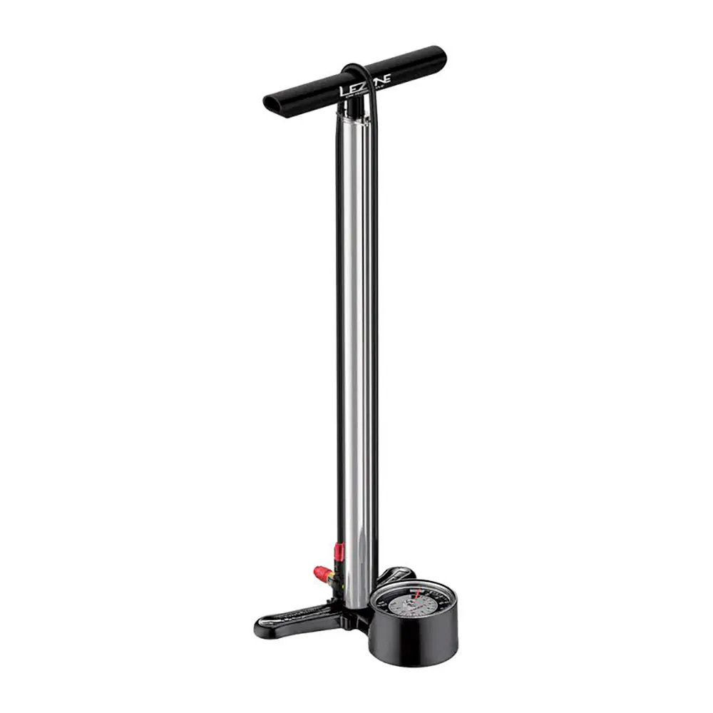 Lezyne Cnc Floor Drive 3.5 Cykelpump, Silver, 220psi