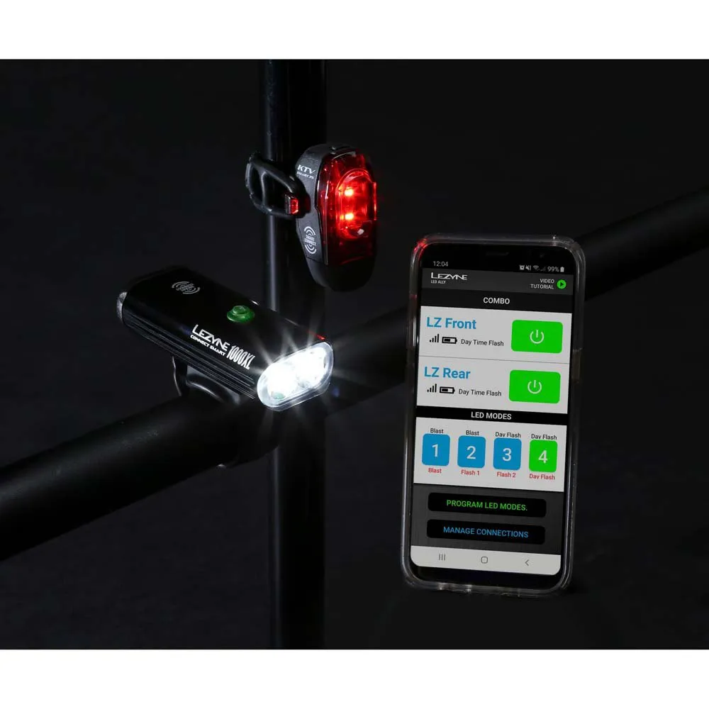Lezyne Connect Drive 1000 Xl / Ktv Smart Drive Cykellampset, Black, 1000 / 75 Lumens Lezyne Connect Drive 1000 Xl / Ktv Smart Drive Cykellampset, Black, 1000 / 75 Lumens