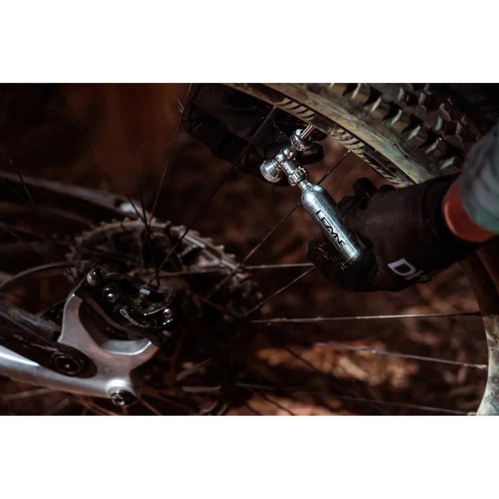 Lezyne Control Drive Co2 Pumphuvud, Gloss silver, One Size