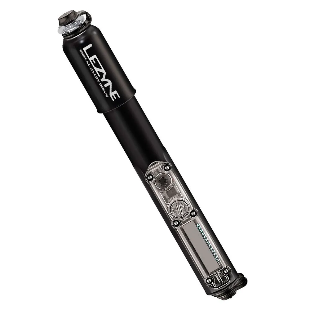 Lezyne Digital Drive Mini Pump, Black, 90psi