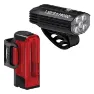 Lezyne Fusion Drive Pro 600+ / Strip Drive 300+ Cykellampset, Black, 600 / 300 Lumens