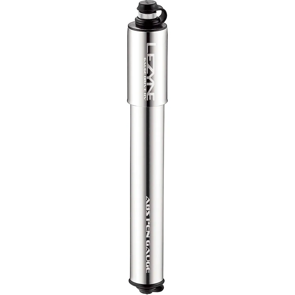 Lezyne Gauge Drive Hv-m Mini Pump, Gloss silver, 90psi