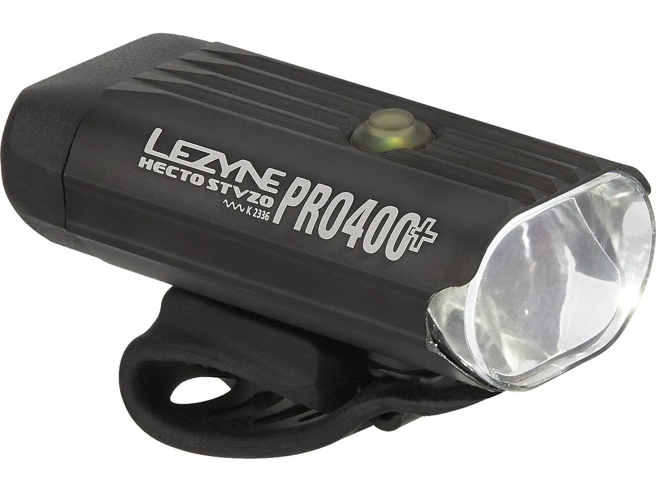 Lezyne Hecto Pro 400+ LED Frontlicht mit StVZO-Zulassung, Black, 400 Lumens