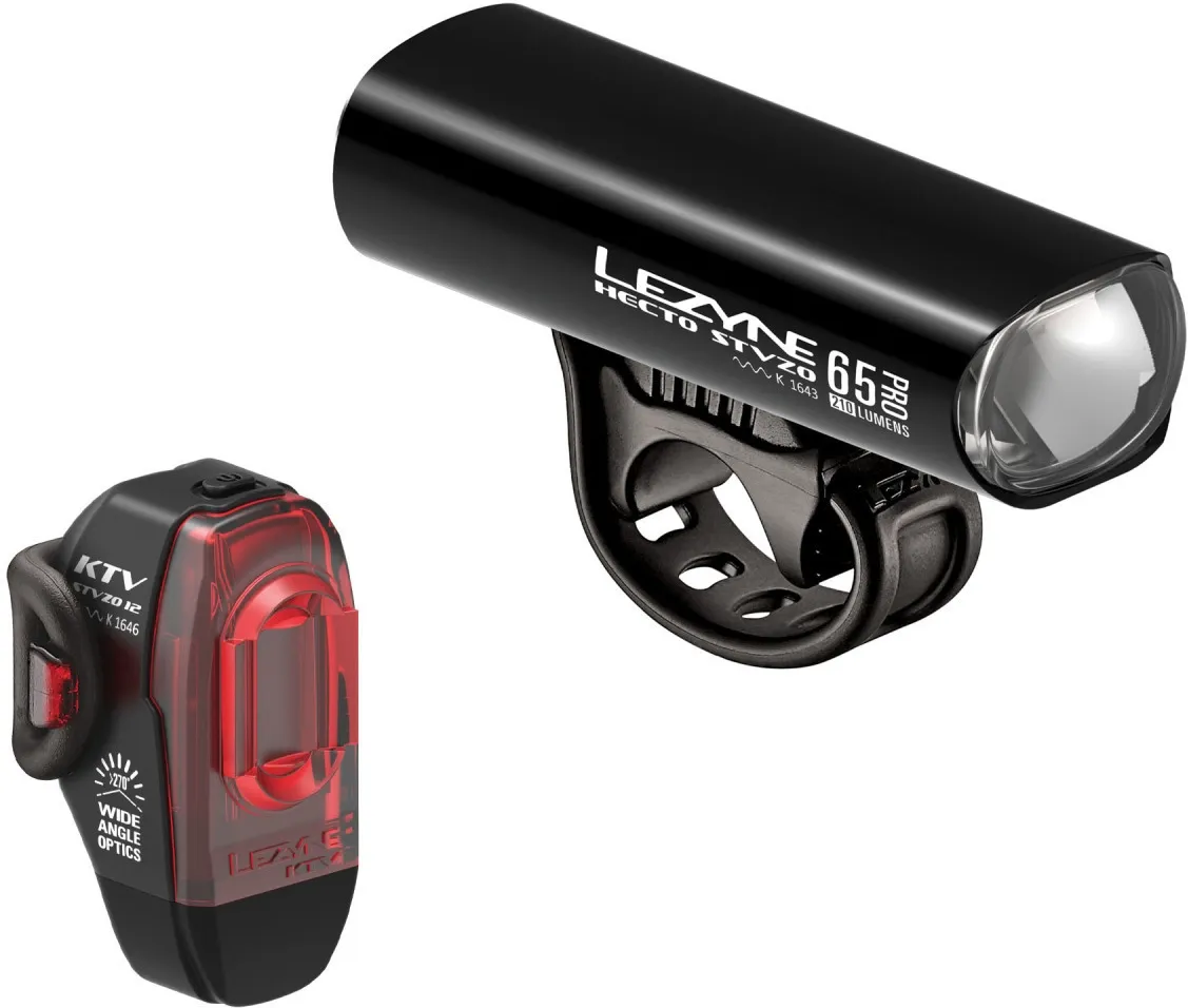 Lezyne Hecto Pro 65 + KTV StVZO Lampset