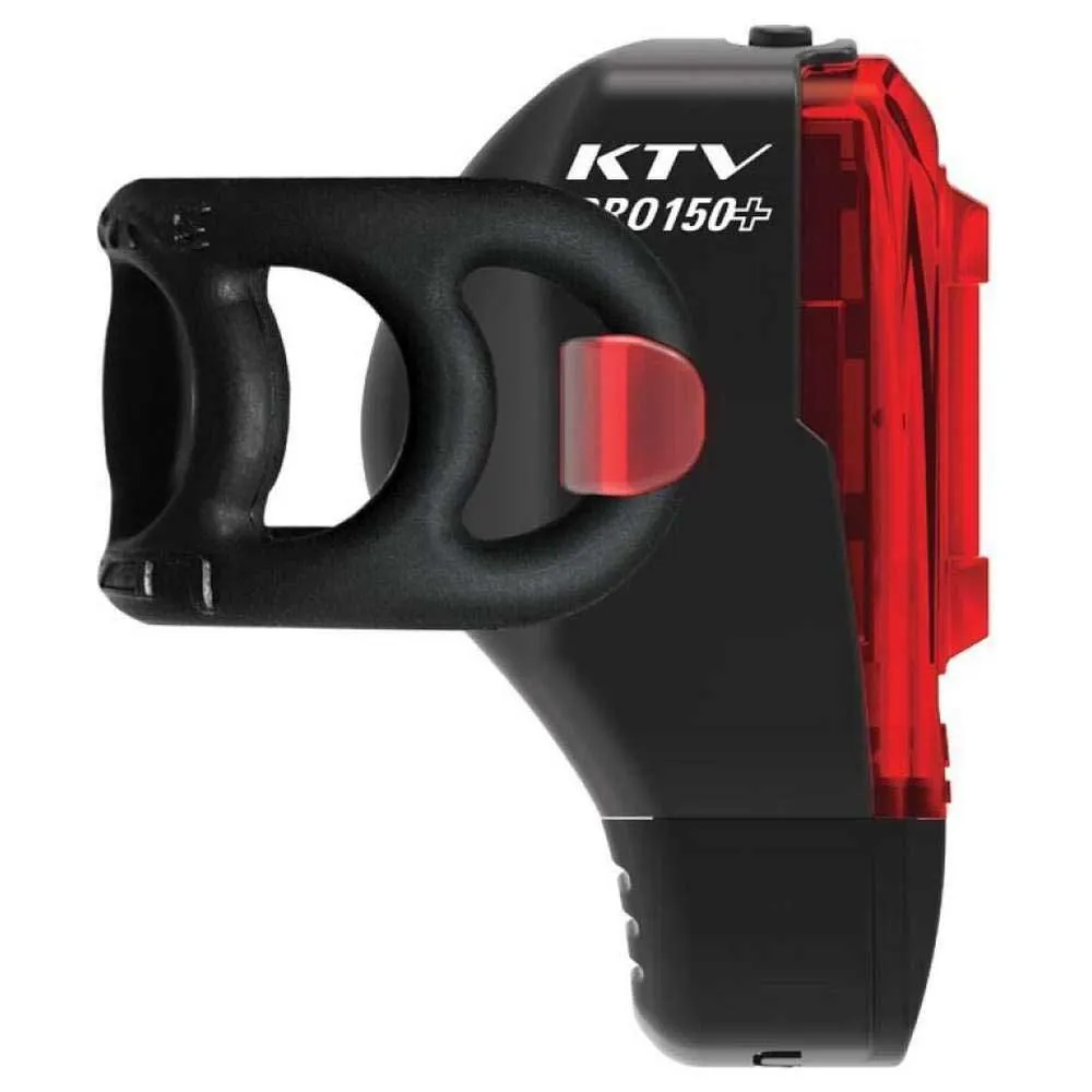 Lezyne Ktv Drive Pro+ Bakljus, Black / red, 150 Lumens