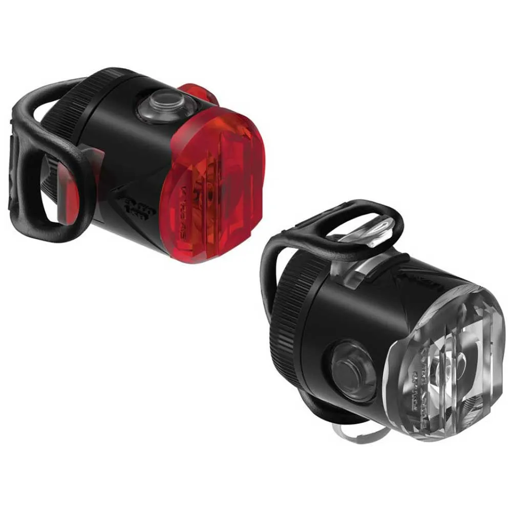 Lezyne Led Femto Lampset, Black, 50/15lm