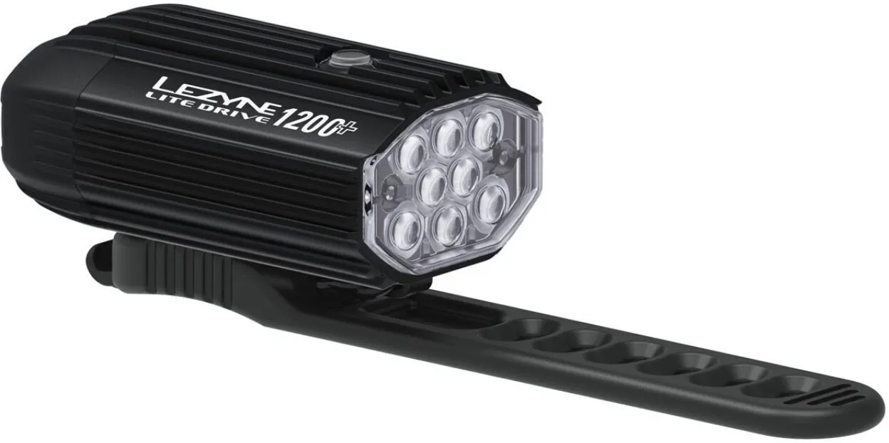 Lezyne Lite Drive 1200+ Framlampa, Satin black, 1200 Lumens Lezyne Lite Drive 1200+ Framlampa, Satin black, 1200 Lumens
