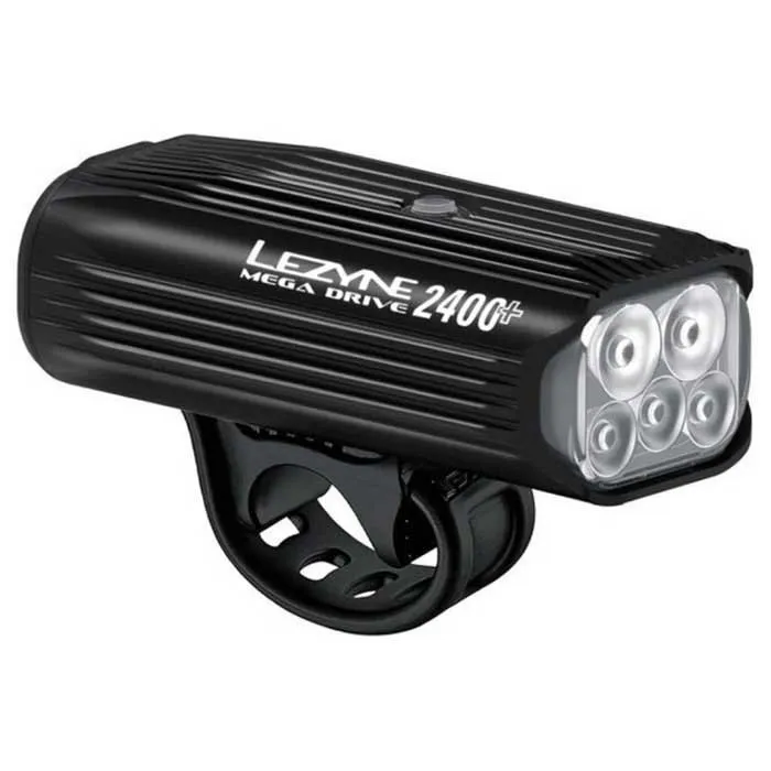 Lezyne Mega Drive 2400+ / Infiniti Light Power Pack + Loaded Kit Cykellampset, Black, 2400 Lumens