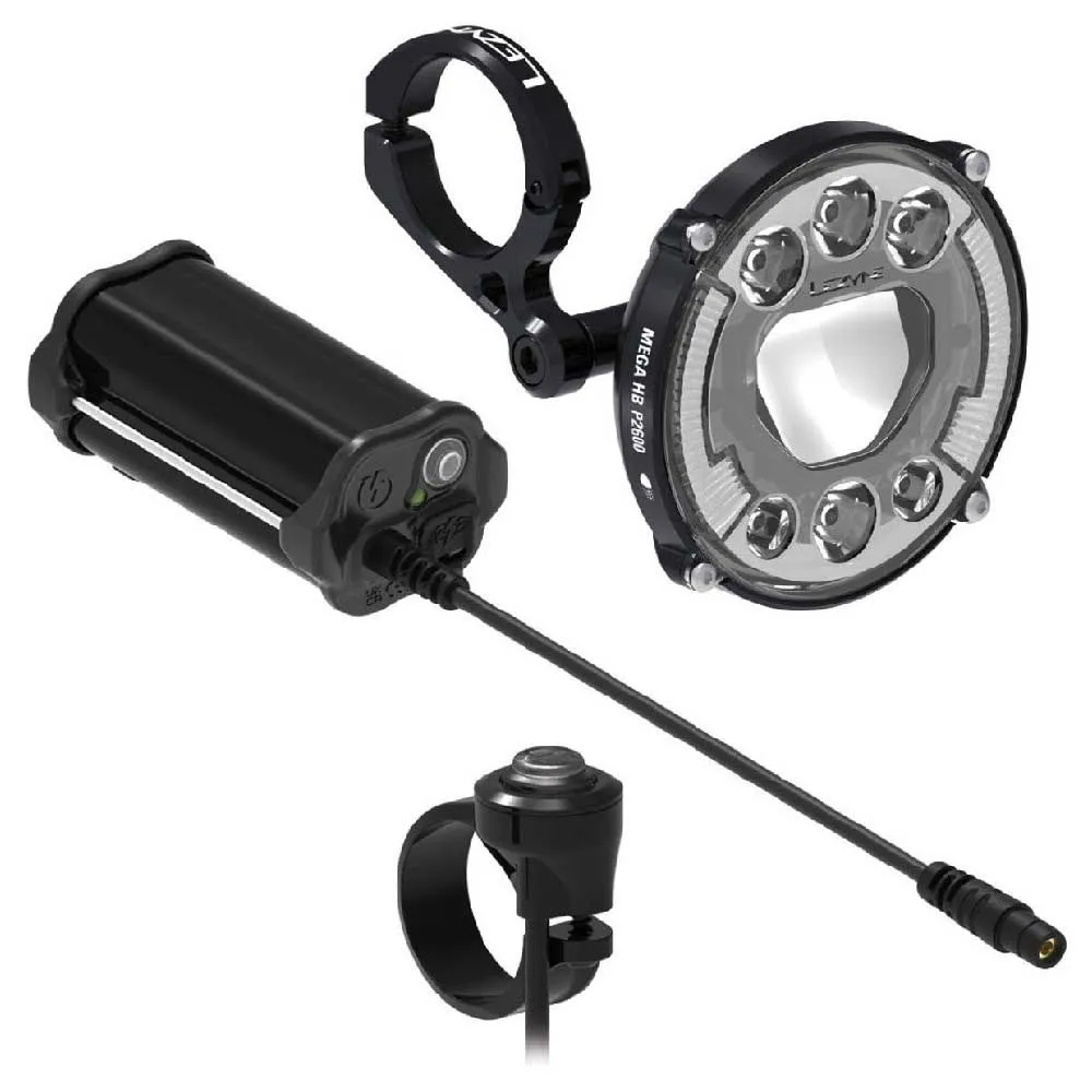 Lezyne Mega Hb Stvzo P2600/power Pack Xl Loaded Kit Framlampa, Flat black, 2600 Lumens Lezyne Mega Hb Stvzo P2600/power Pack Xl Loaded Kit Framlampa, Flat black, 2600 Lumens
