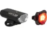 Lezyne Micro 300 + Zecto Beleuchtungsset mit StVZO-Zulassung, Black, 300 / 40 Lumens