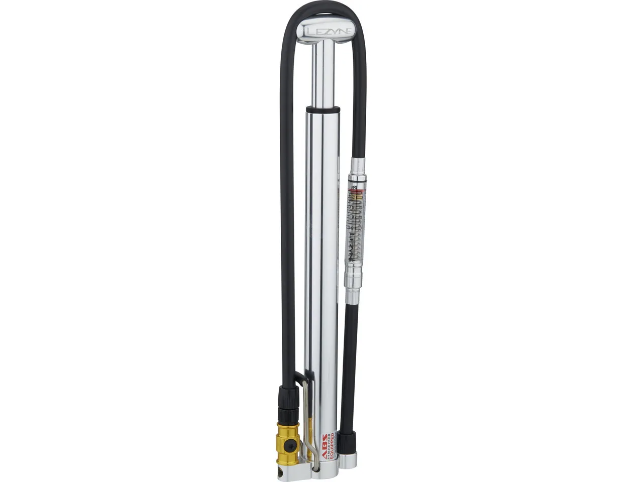 Lezyne Micro Floor Drive HPG Pumpe mit Luftdruckanzeige, Silver, 160psi