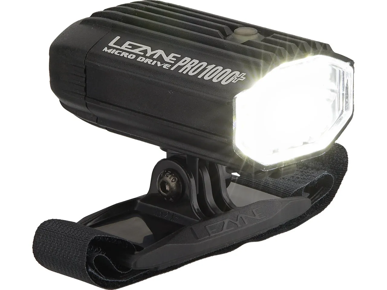 Lezyne Micro Pro 1000+ Helmlampe, Black, 1000 Lumens