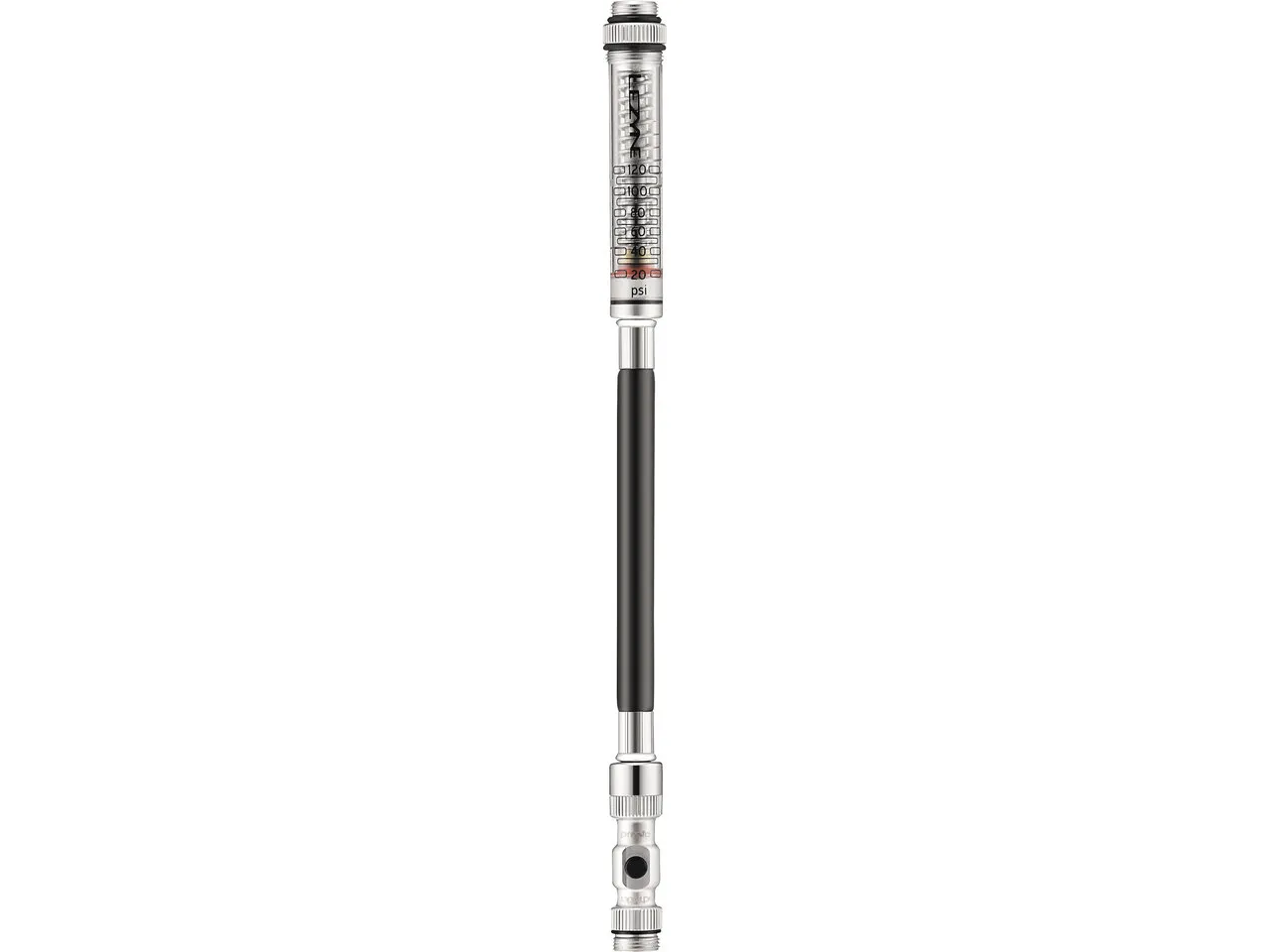 Lezyne Pen Gauge Druckmessschlauch, Gloss silver, One Size Lezyne Pen Gauge Druckmessschlauch, Gloss silver, One Size