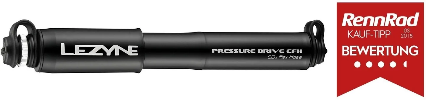 Lezyne Pressure Drive CFH Pump, Black, 180psi