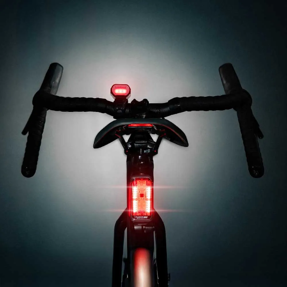 Lezyne Radar React Cykellampset, Matte black, 1000/250lm